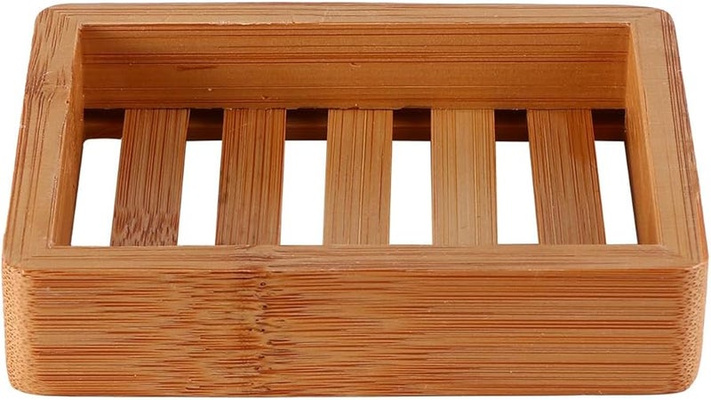 Cabilock Wood Soap Tray Holder with Drainage for Bathroom Shower Sink Home and Travel Use - Image 1